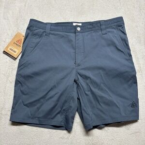 LIVSN Mens Size 36 Ecotrek Trail Shorts Recycled Nylon Blend Hiking Outdoor Blue